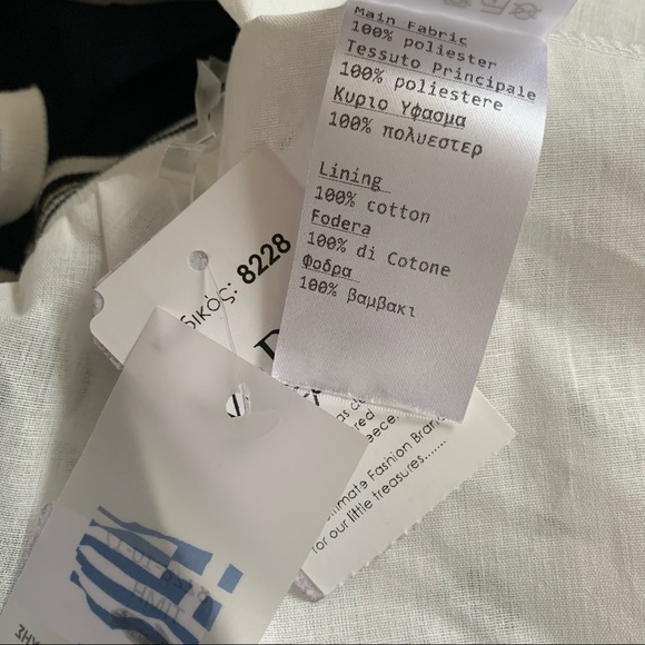 European Brand•Little Lady Navy Blue Top Matching Polka Dot Circle Skirt•NWT🇬🇷 - Picture 6 of 7